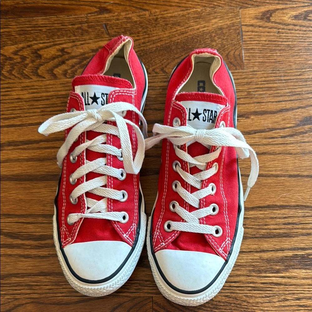 All Star Red Canvas Sneakers